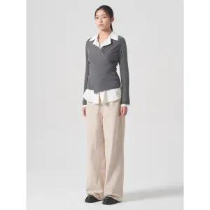 [에잇세컨즈] 피치기모 피그먼트 롱 와이드 데님  아이보리 (114X21APB0)