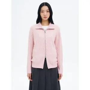 [에잇세컨즈] 케이블 카라넥 카디건  라이트 핑크 (32515ALY1Y)