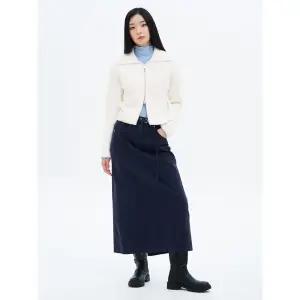 [에잇세컨즈] 다잉 벨티드 롱스커트  네이비 (165127AY1R)