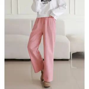 에디 코듀로이 스판 와이드팬츠 5color/ 2단 빅사이즈 F, XL 트레이닝 밴딩 바지 [주머니있음] 편안한