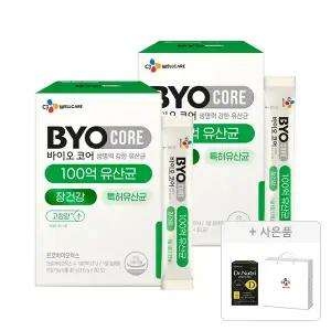 CJ바이오코어 건강한 생유산균 100억 30포, 2개 + 증정(닥터뉴트리 비타민D 맥스 2개월분, 60정, 1개+CJ웰케어 쇼핑백 (소),1개)