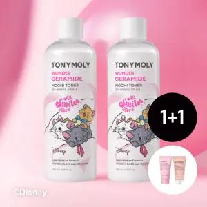 [2개] (디즈니 마리 콜라보)원더 세라마이드 모찌 토너 500ml+팩투폼20ml,에멀전30ml