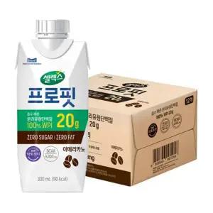 셀렉스 프로핏 웨이프로틴, 아메리카노, 330ml, 12개