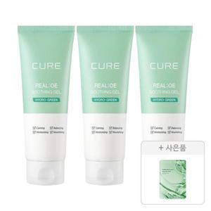 김정문알로에 리알로에 수딩젤 150ml, 3개+증정(리알로에 피토 그린 앰플 마스크 30ml, 1매)