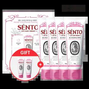 센.토 프라임 화이트닝 미.백케어 치약 퓨어민트향 120g 4개 +미백케어2개