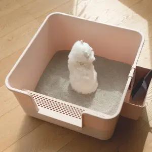 국산 대형 고양이화장실 고양이배변통/모래삽 발판 거치대 포함