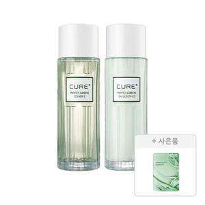 김정문알로에 큐어 피토 그린 기획구성, 1개 (토너 130ml, 1개+에멀젼 130ml, 1개 + 증정 (리알로에 피토 그린 앰플 마스크 30ml, 1매 )