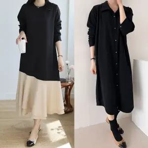 국내제작 가을신상 마마걸 빅사이즈여성의류 롱티셔츠/원피스/블라우스/티셔츠/가디건 큰사이즈 엄마옷 마담 50대여성