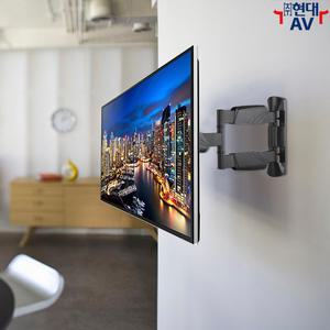 현대AV ML-2523 대형 TV 벽걸이 브라켓 거치대 월마운트, 35kg/60인치/VESA 200x200mm 이내 지원, 케이블 정리 가능, VESA 확장 지원, 사이니지 삼성 LG 호환, 한글 설치안내서 동봉