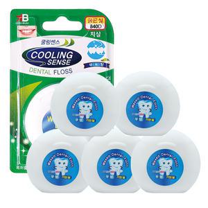 e세상 KB 벌크형치실 50m 5개 무향 대용량 치간칫솔