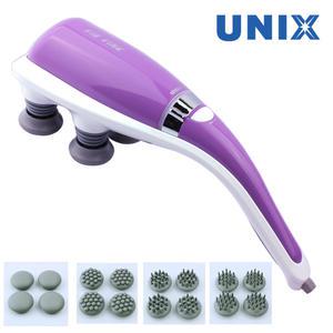 유닉스 바이브바인 진동 핸드 안마기 UHM-3900[교체봉4종][공식대리점]마사지건 어깨 등 마사지기