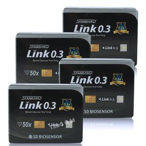 (27|04월) 스탠다드 글루코(나비) 링크 0.3 혈당시험지 4박스 200매
