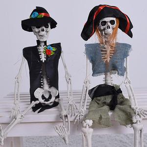 신사해골전신 해적 행잉 40cm 장식 소품 할로윈