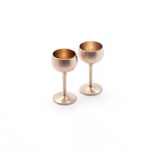 (kgt-35)유기 양주잔 2p 세트//방짜유기/놋그릇/술잔