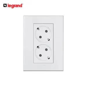 아테오 화이트 접지 2구 콘센트