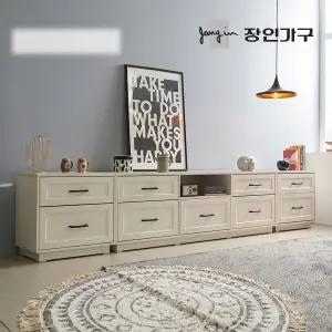 ~6일까지만 광세일 특가 셀리아 화이트 대리석패턴 3000 높은 거실장