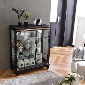 이지-프리미엄 700-3단 장식장 유리 진열장 거실장