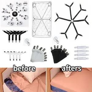 6방향 침대시트 러너 패드 커버 매트리스커버 이중집게 고정밴드 클립 모음전