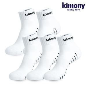 키모니 고품질 30수 남자 스포츠양말 5족 KSS501-M5