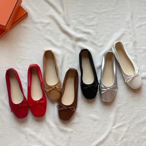 말랑 푹신한 리본 플랫슈즈 발편한플랫 쿠션 단화