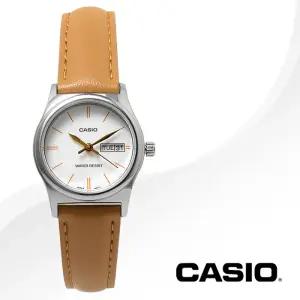 카시오 LTP-V006L-7B2 여성 가죽 시계