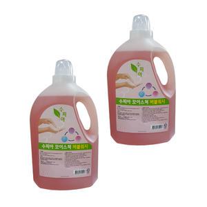 수피아 모이스처 버블워시(거품비누) 4.2kg 2개 대용량 리필용 실속형 업소용 손세정제 핸드워시