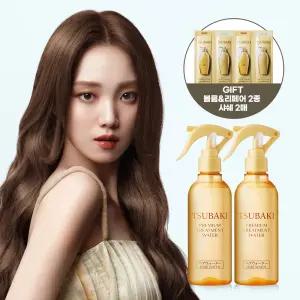 츠바키 프리미엄 트리트먼트 워터 210ml 2개 + 볼륨 2종 체험분 2매