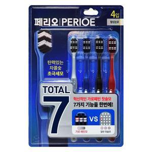 엘지 페리오 토탈7 칫솔 힘있는 초극세모 4입 X 1개
