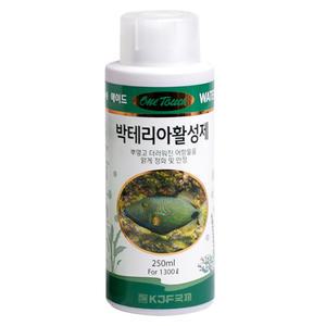 원터치 박테리아 활성제 대용량 수질개선제 250ml 뿌옇고 더러워진 어항물을 맑