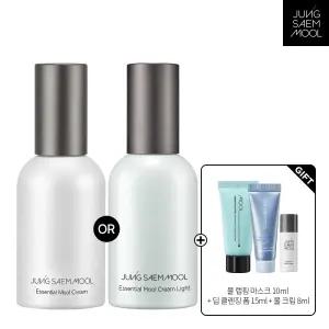 정샘물 에센셜 물 크림 2종 50ml 택 1(물크림/라이트)(+ 물랩핑마스크10ml + 물크림8ml + 딥클렌징폼15ml)