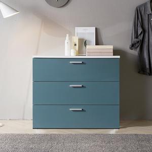 터쿼이즈 폭 넓은 3단 600 서랍장
