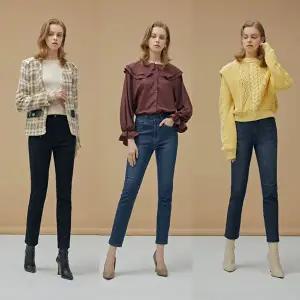 [뱅뱅]여성 스트레치 밴딩 데님 3종