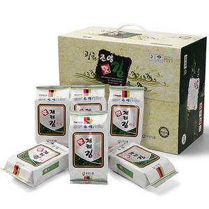 진짜 맛있는 김_광천조양맛김 조미 식탁 재래 도시락 김 72봉