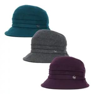 [아가타](의정부점)[아가타모자] 2단 핀턱스 티치 벙거지 AG17WBK007