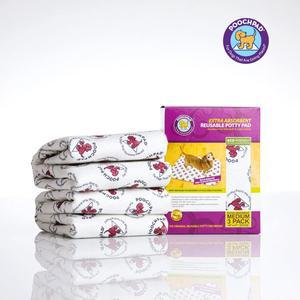 [기타][땡스스탬프] 푸치패드 앱소번트 미디움 3개 세트 빨아쓰는 강아지 애견 배변 패드