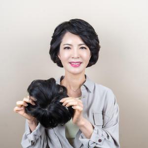 탑커버 볼륨메이커 여자인모가발 여자부분가발