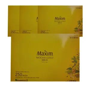 동서식품 맥심 모카골드 마일드 커피믹스 250T 4개 스틱커피 선물세트 추석 설 명절