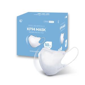 [아이리스] 새부리형 KF94 마스크 소형 묶음 50매국산
