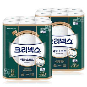 크리넥스 데코앤소프트 30M 24롤x2팩 /두루마리 휴지