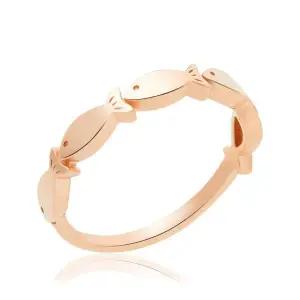 [비앤비골드] 14K/18K 파이브 물고기 레이어드 반지 RSS32569