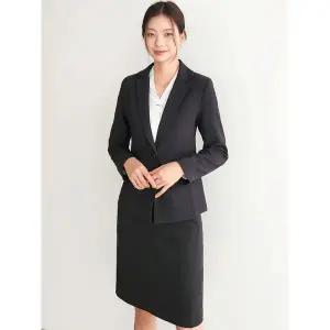 [하프클럽/]가성비 여성 정장자켓  기본 여자 면접 자켓 정장마이 재킷 블랙