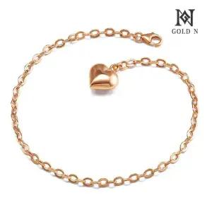 [골드앤] 18K 빅하트 팔찌
