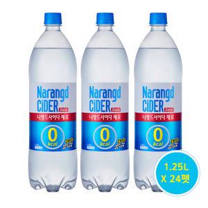 나랑드 사이다 1.25L 24페트(12펫X2)  제로사이다