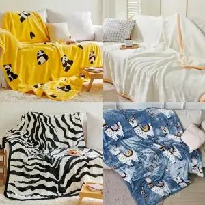 프리미엄 겨울 대형 담요 무릎담요 블랭킷 극세사 밍크이불 캠핑