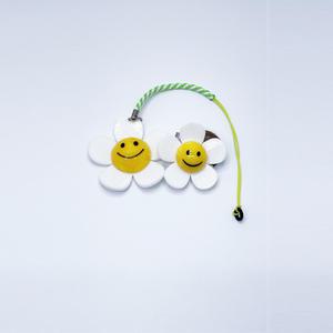 fooi 스마일 데이지 골프 티걸이 플라워 자석 볼마커 티꽂이