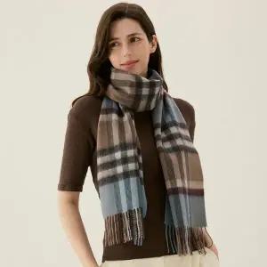 갤러리아 [닥스] 울 체크 머플러 (D) FKS283I (포장,쇼핑백포함)