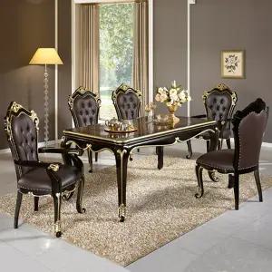 벤티 엔틱 원목 6인용 식탁세트 1700 (테이블+의자6)