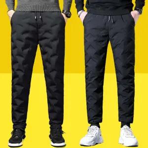 남자 겨울 패딩 작업복 방한 솜 바지 깔깔이 경량 따뜻한 근무복 조거 팬츠 GN1209