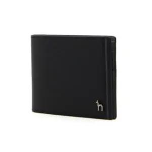 [헤지스](광주신세계)[HAZZYS ACC] 블랙 퍼피로고 배색포인트 반지갑 HJWA4E330BK