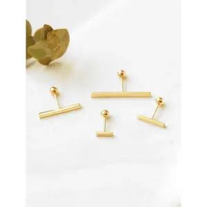 [미니멀피어싱]14K 스틱 바 피어싱 귀걸이